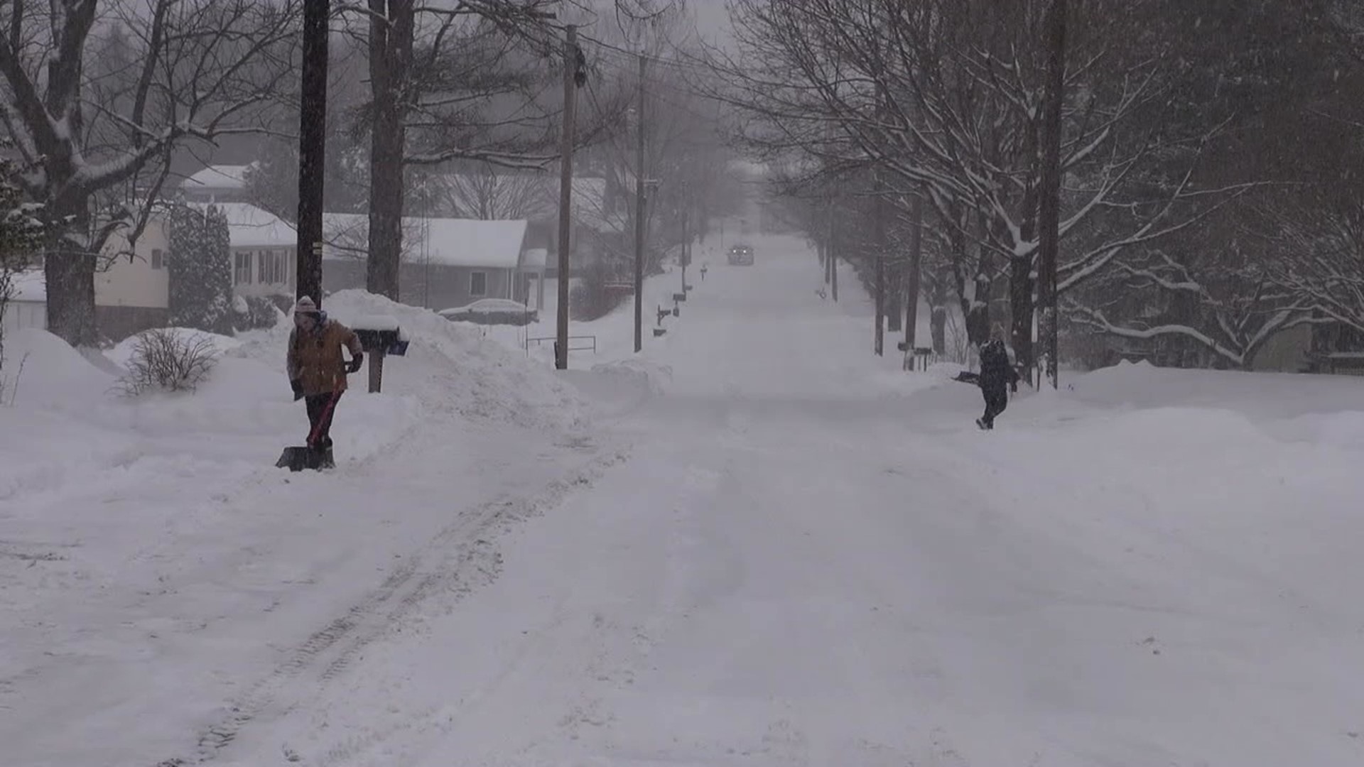 Many people were out trying to stay ahead of the storm, shoveling, snow plowing, any means necessary to prevent harder work later.