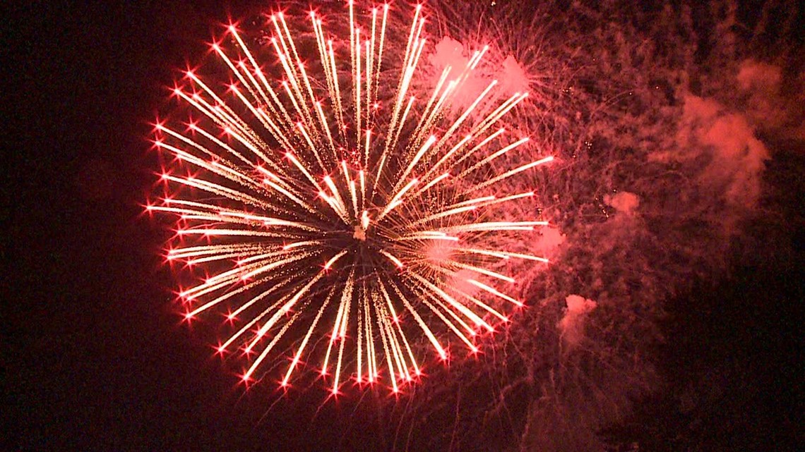 Fireworks over Kirby Park