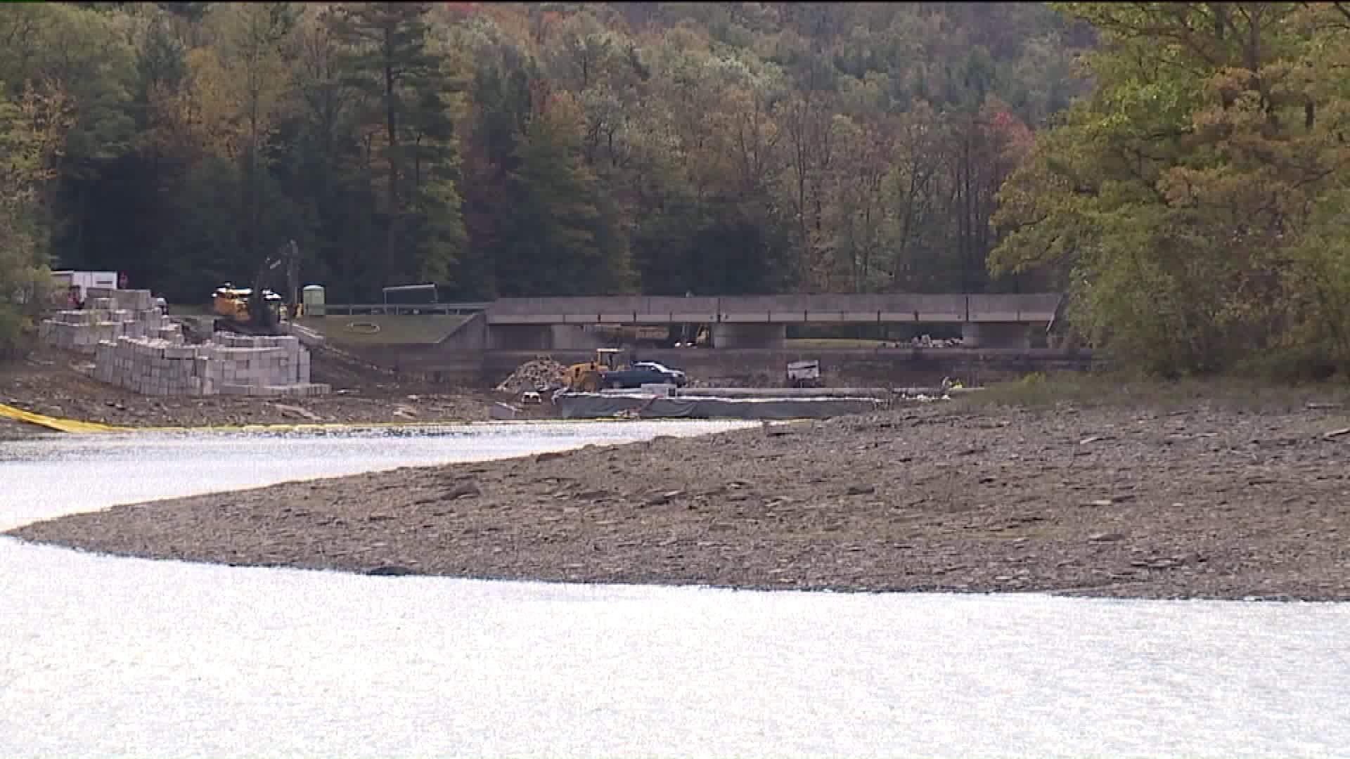 Work on Lake Scranton Dam Keeps Part of Walking Trail Closed