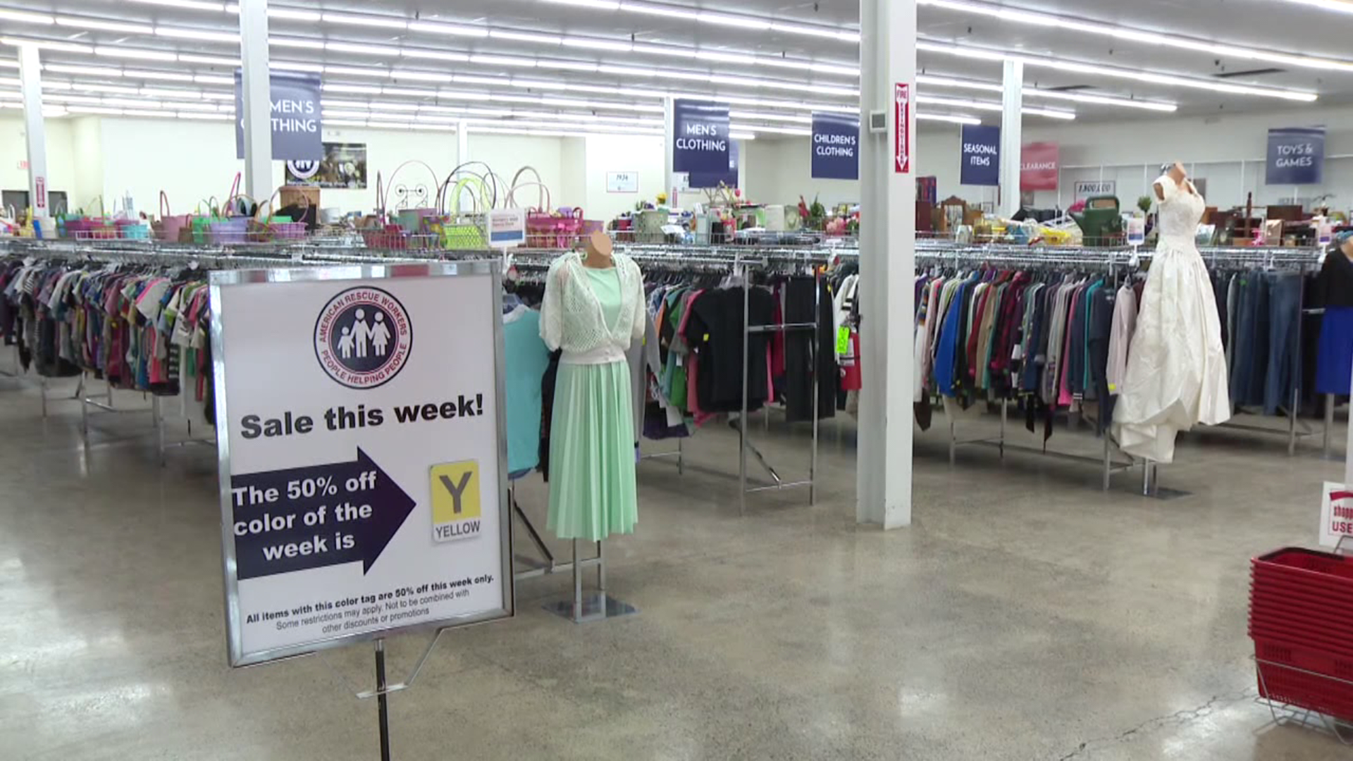 American Rescue Workers Thrift Store's grand opening is this weekend.