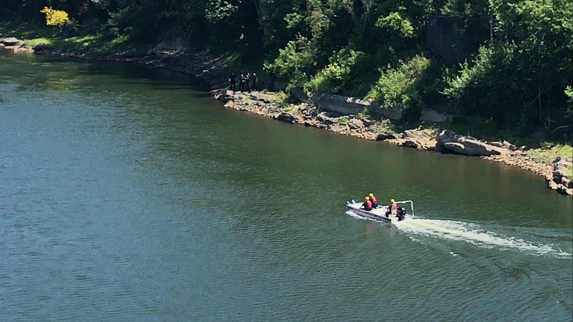 Emergency crews responded to the Susquehanna River in Wilkes-Barre Wednesday afternoon for reports of someone in the water.