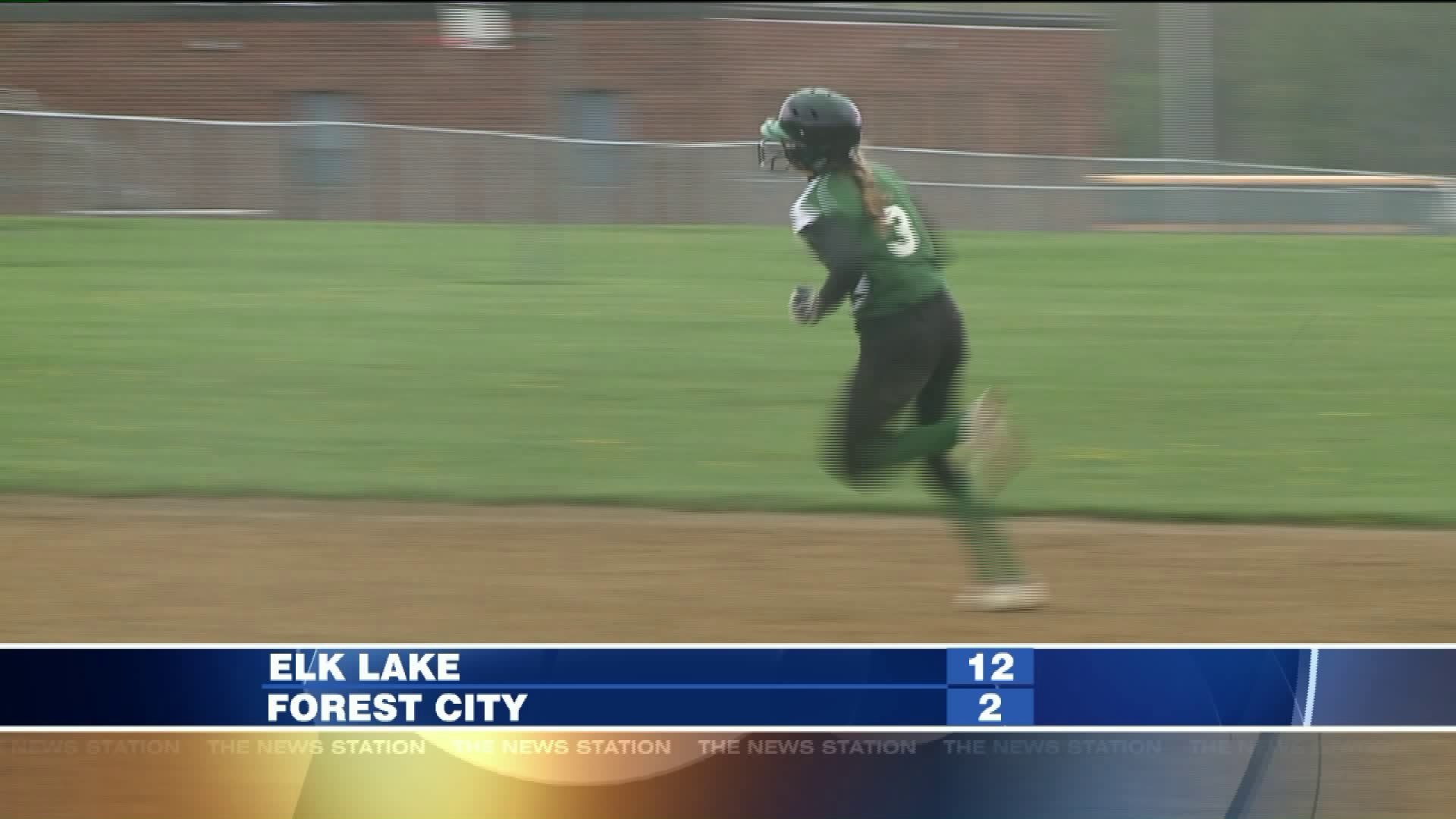 Elk Lake vs Forest City softball