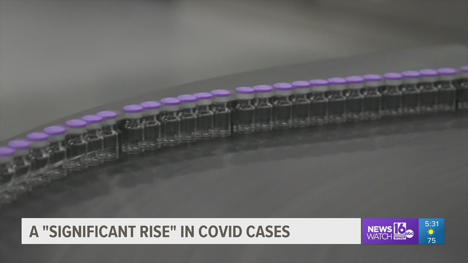 Doctors at Geisinger Medical Center near Danville are seeing a rise in Covid-19 cases across the region.