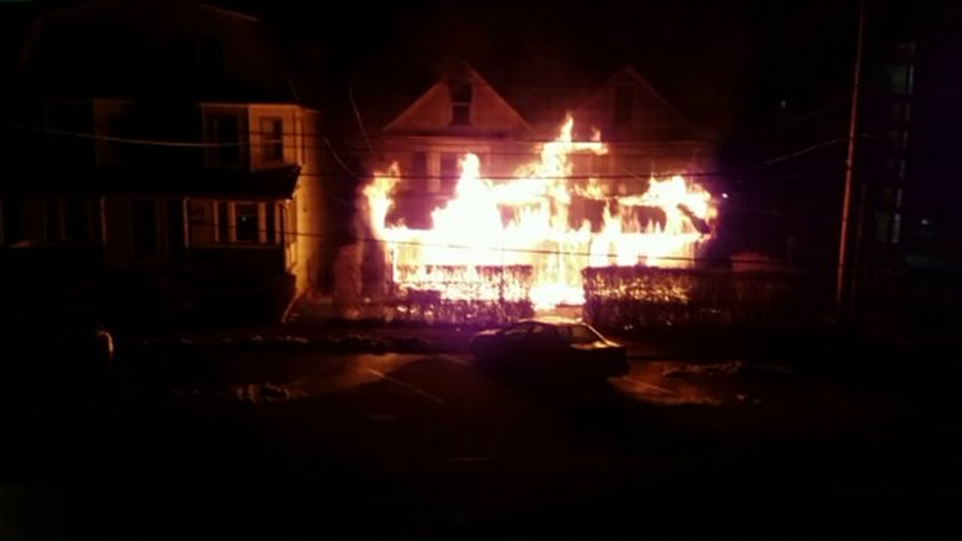 House Destroyed by Fire in Luzerne County