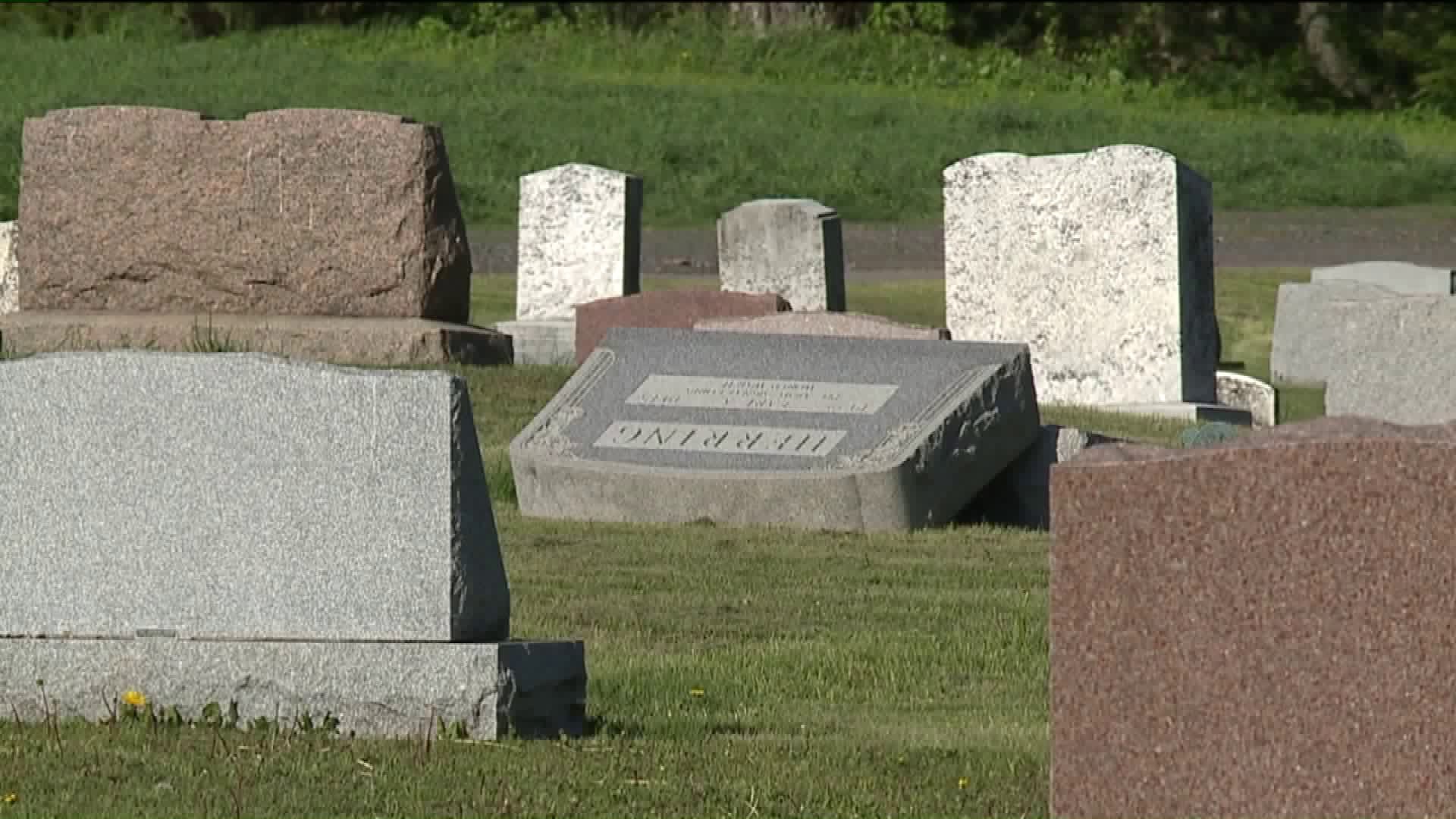 Community Angry After Tombstones Toppled in Cemetery