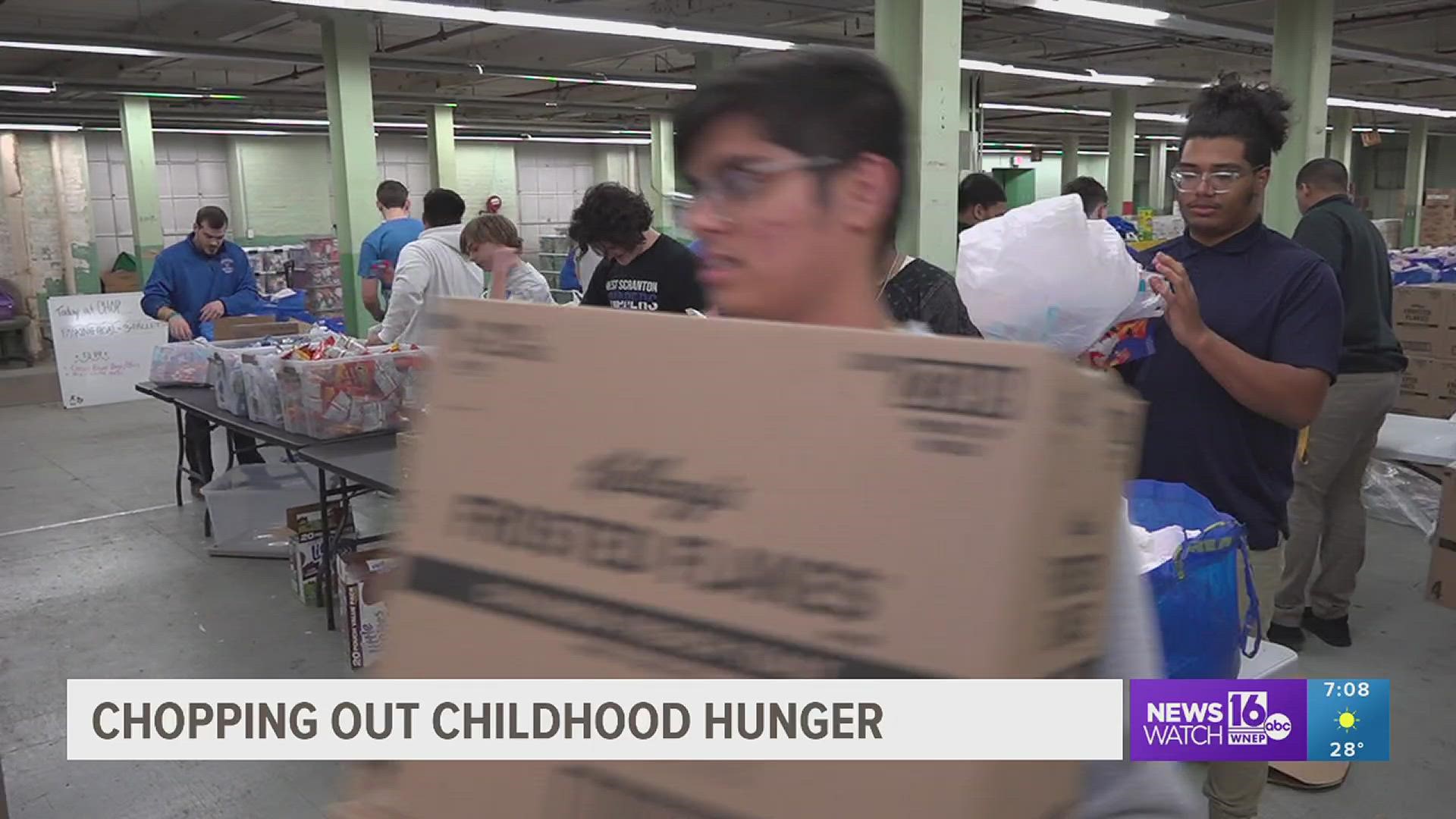 The non-profit's new location in Scranton was handing out meals to those in need Wednesday.