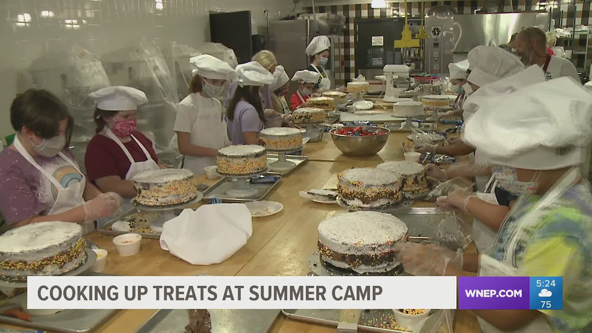 Campers at a culinary camp at LCCC learned to slice, dice, sauté, and more.