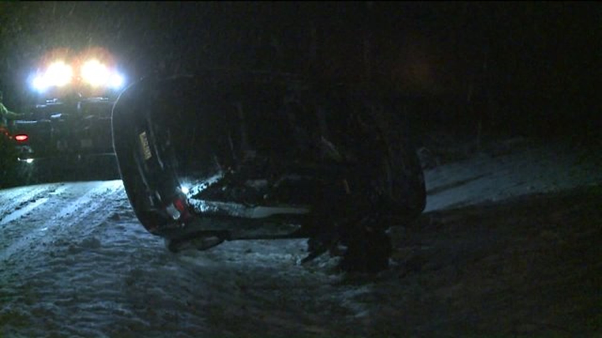 Rollover Crash in Wayne County Weather Related