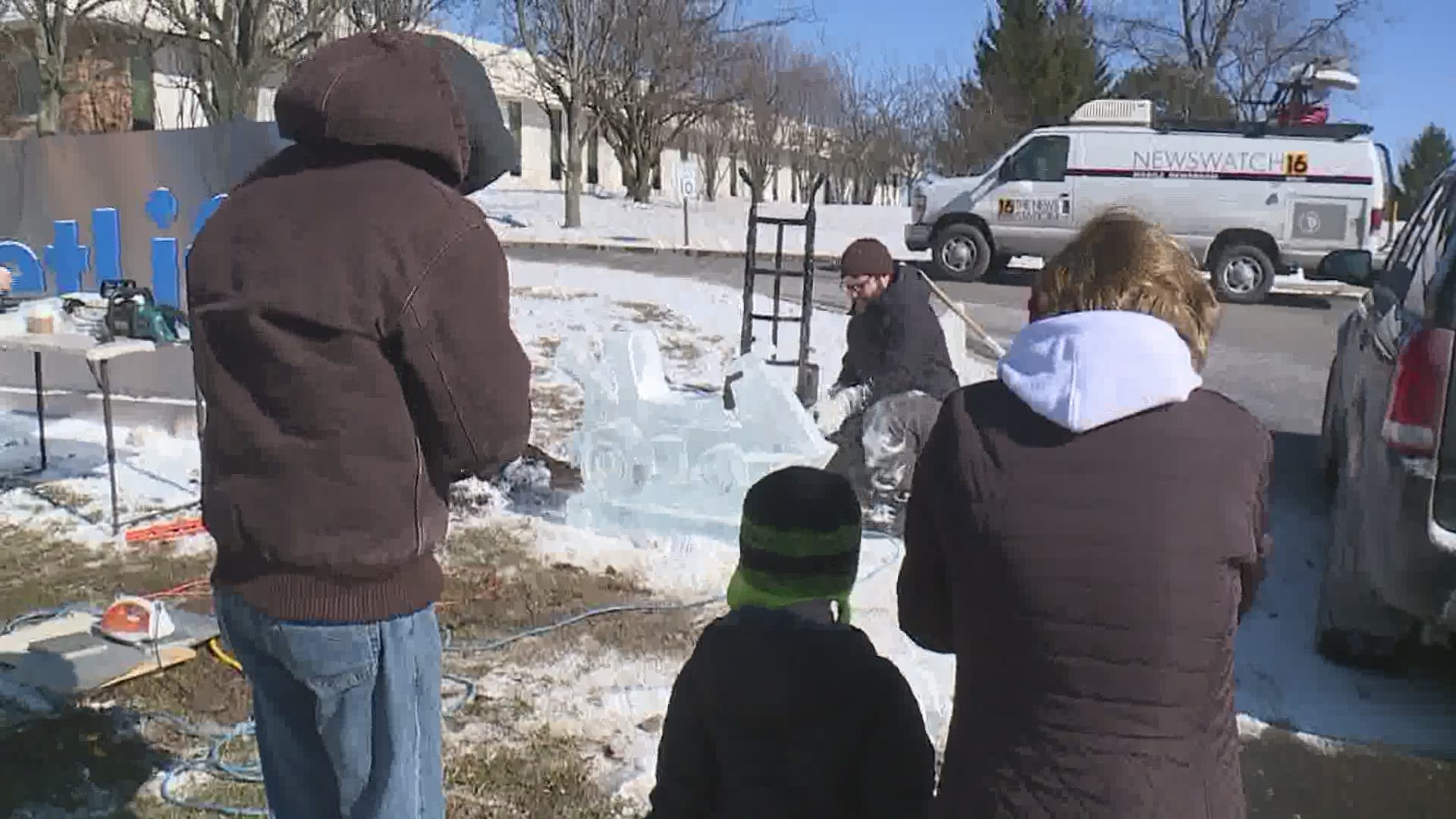 Cold temperatures for Clarks Summit Festival of Ice
