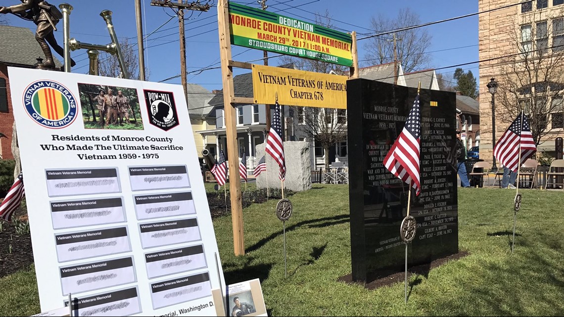 Vietnam Veterans Unveil Memorial in Stroudsburg