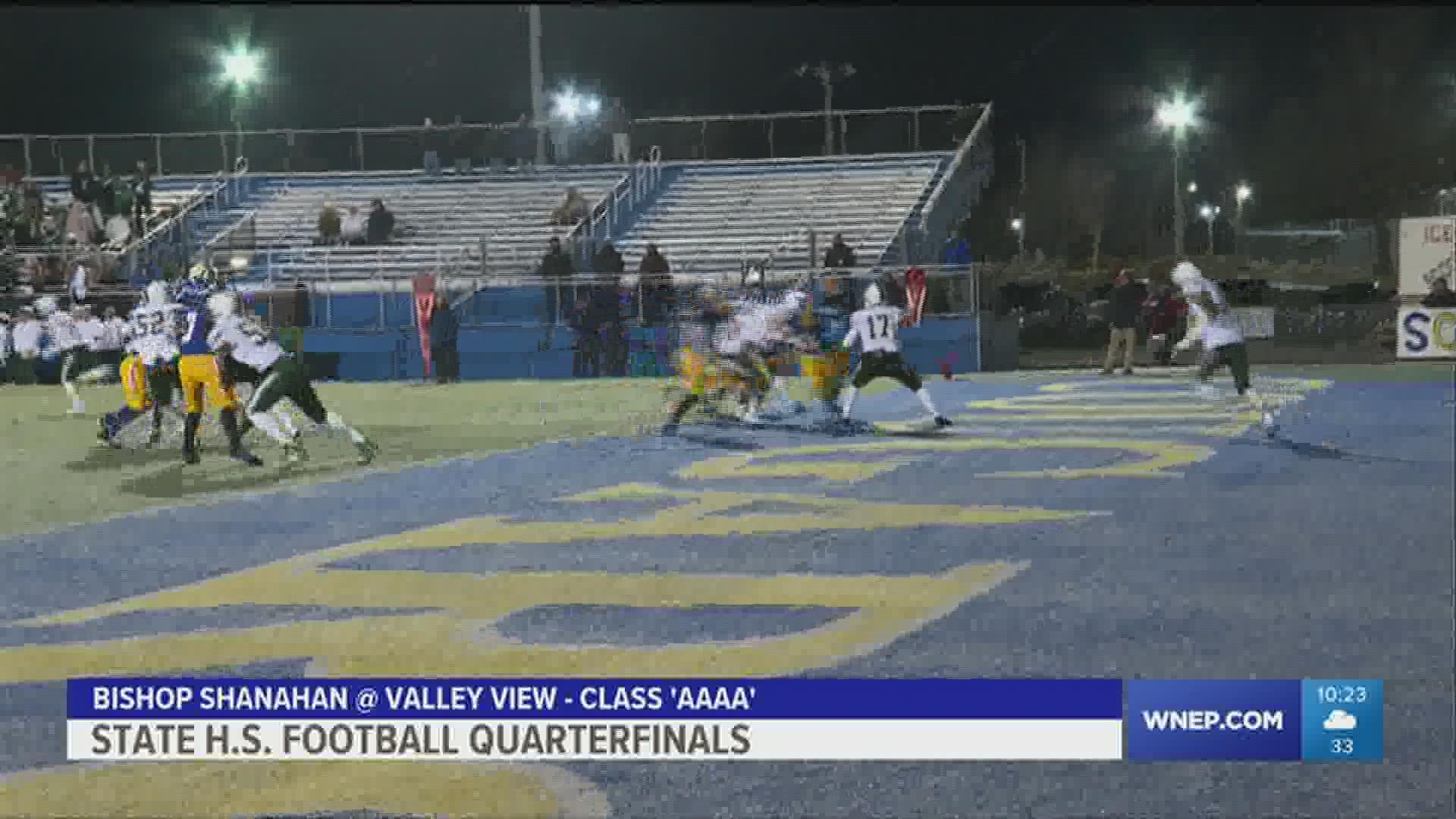 Valley View battled to the finish but had their season end with a 35-25 loss to Bishop Shanahan.
