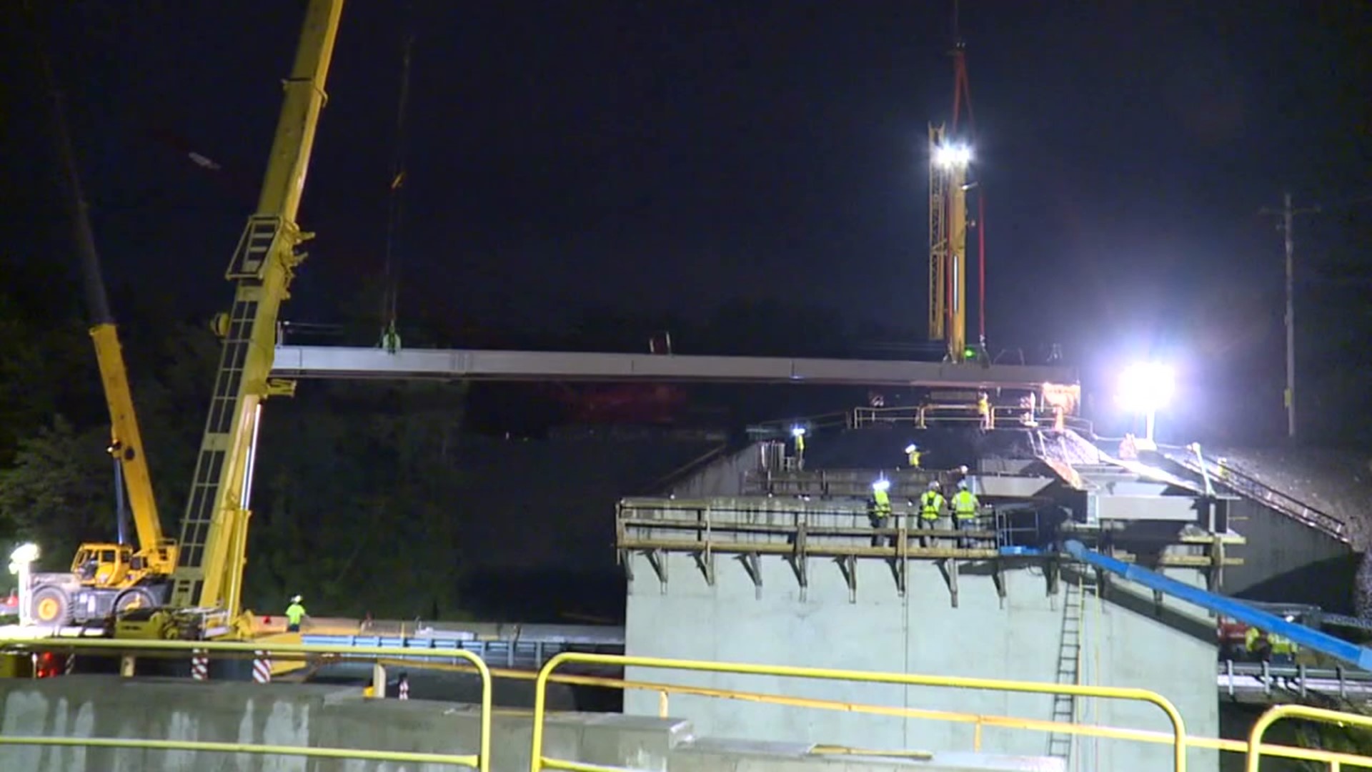 The work going on this week is the halfway point of the $7 million bridge project.