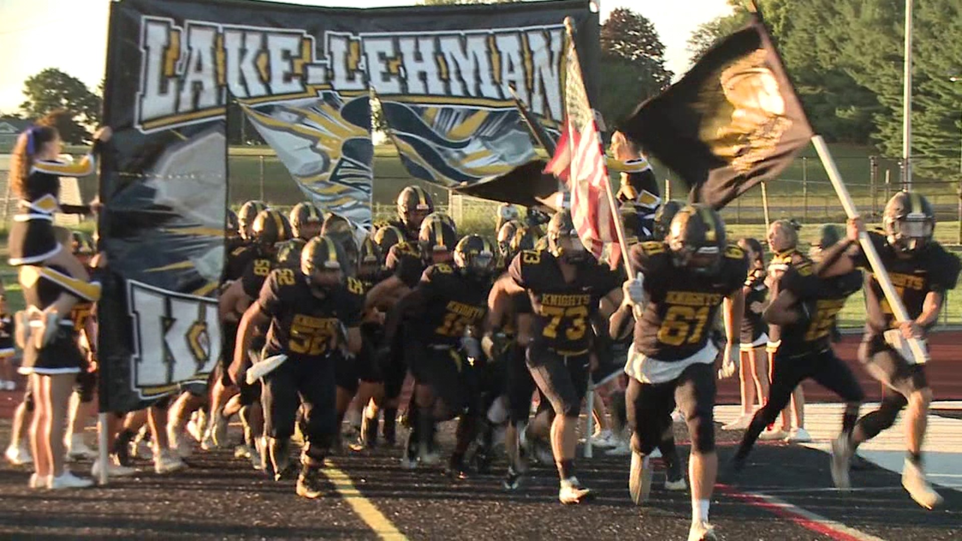 The color purple filled the stands at a high school football game in Luzerne County, remembering a teen from another school who was shot and killed last week.