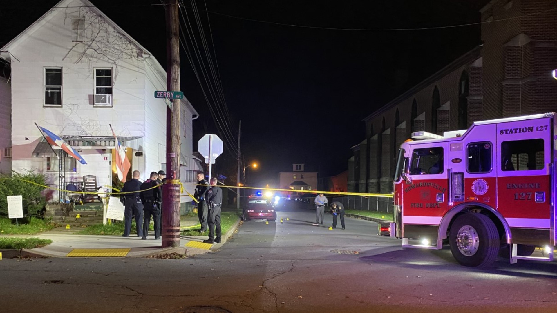 The shooting happened around 5 p.m. along Zerby and Lawrence Avenues in the borough.