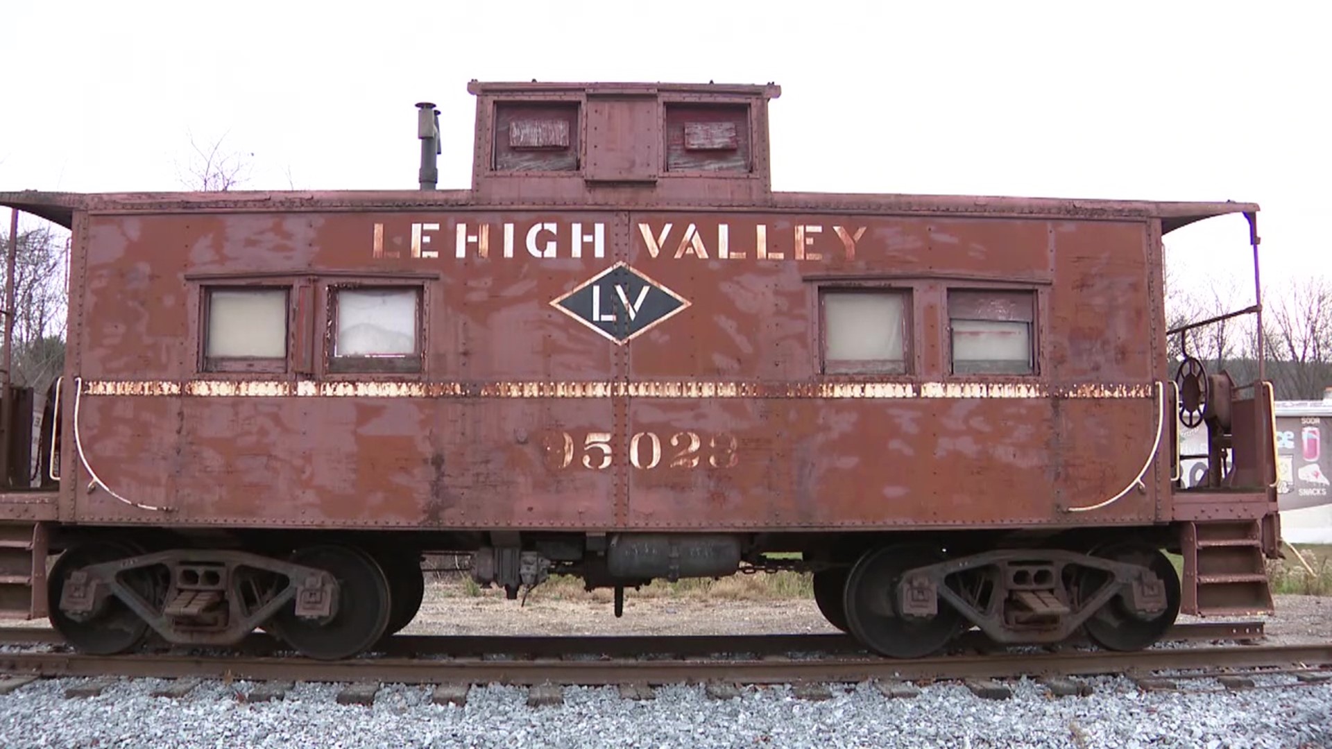 This caboose lived in the Jim Thorpe railyard for several years before it was bought by the chamber from Reading and Northern Railroad.