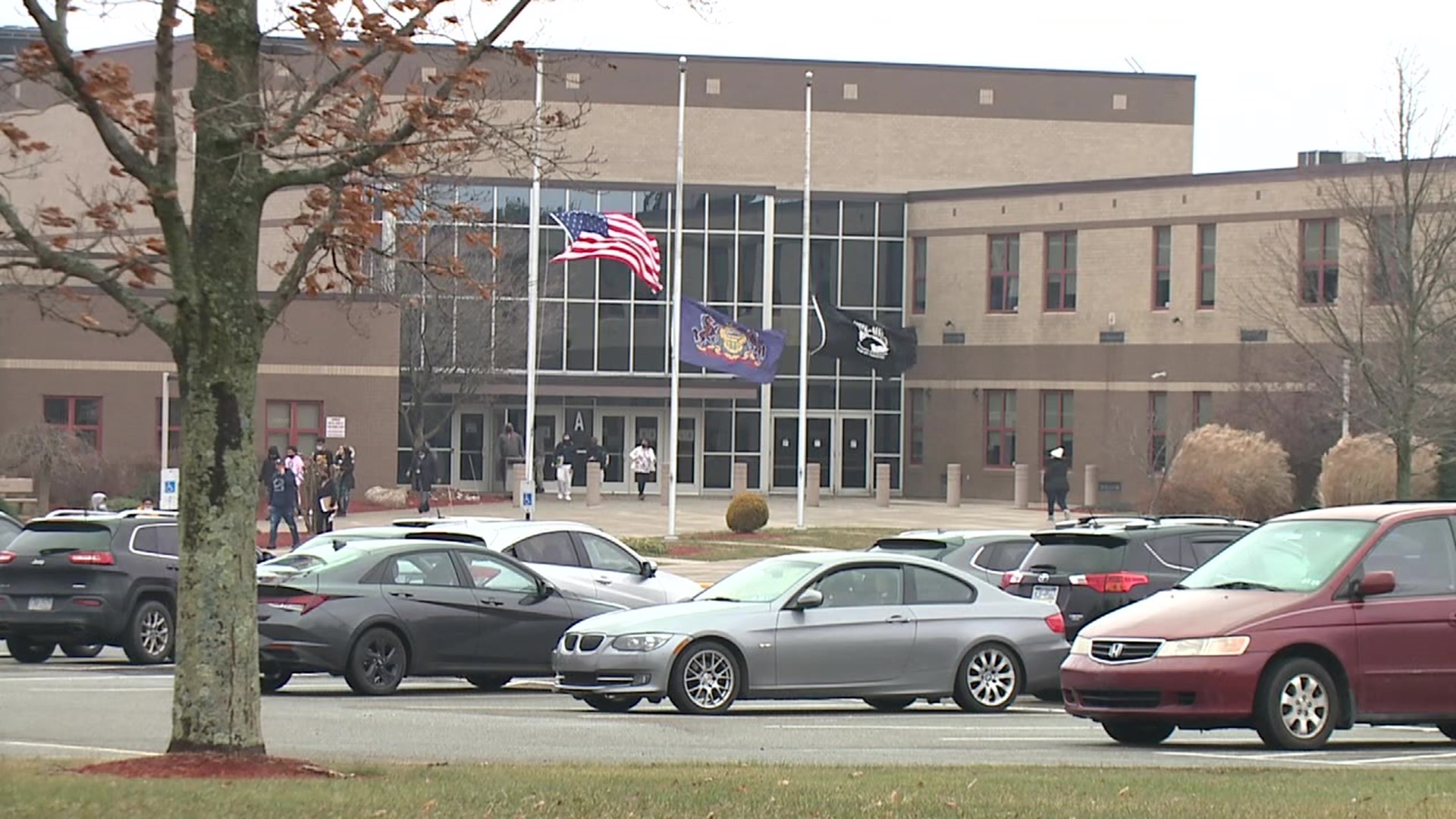 Some students got into a fight with a group of "non-students" in a parking lot near the Hazleton Area High School last week.