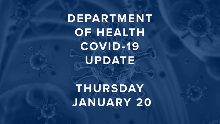 Here are the latest COVID-19 numbers for Thursday, January 20
