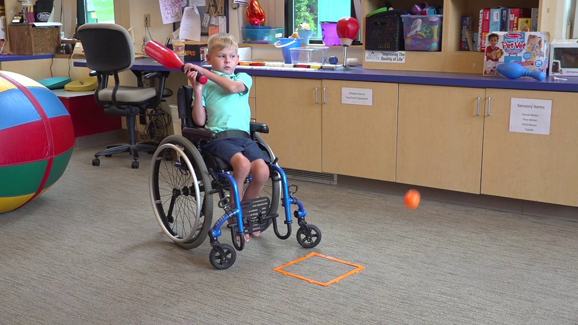 Newswatch 16's Chelsea Strub shows us a 6-year-old pediatric patient who plays with his therapist at Allied Services as part of his treatment plan.