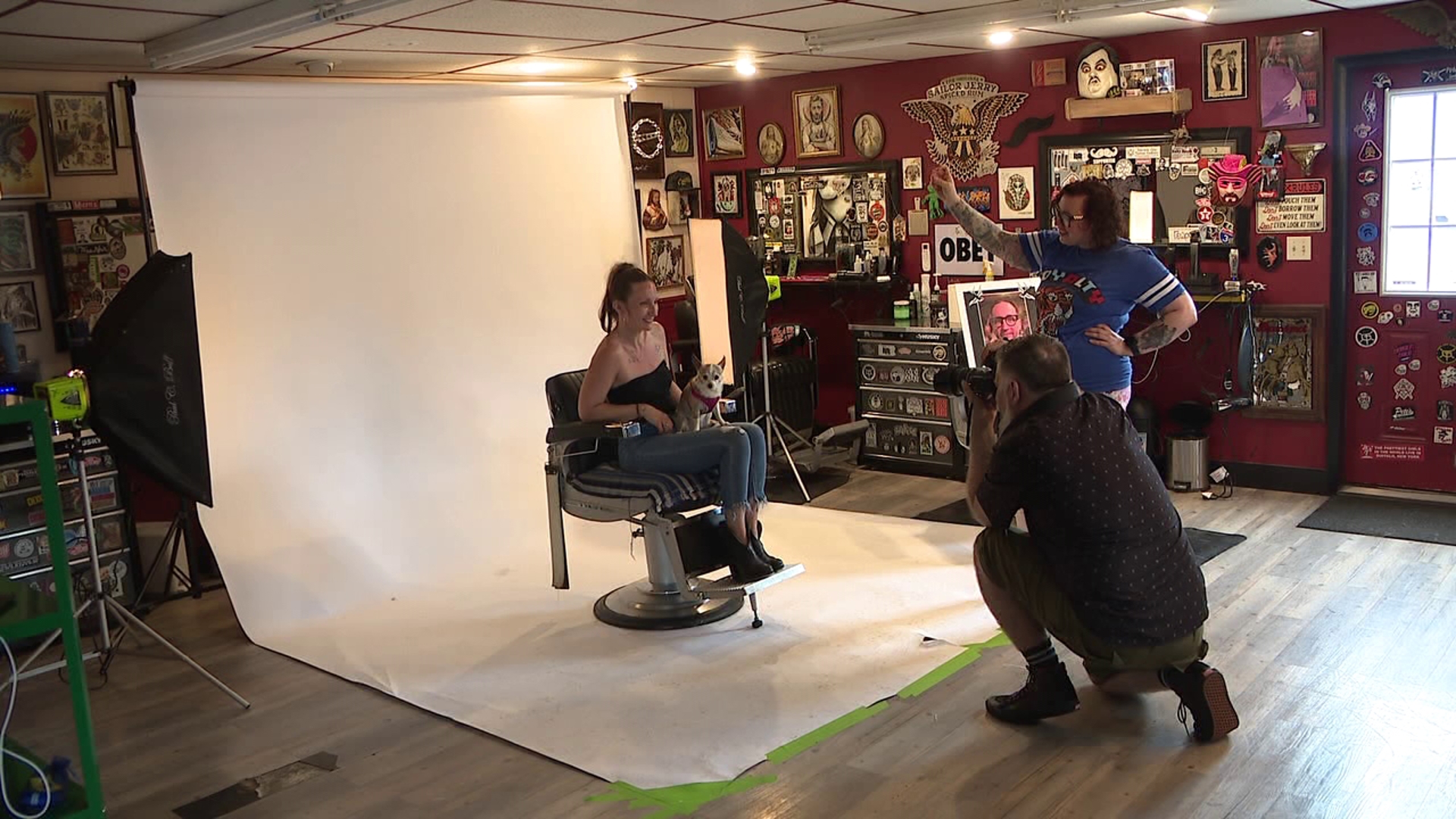 Loyalty Barbershop in Archbald held a pet portrait event Sunday in memory of its owner, Brian Nardella.