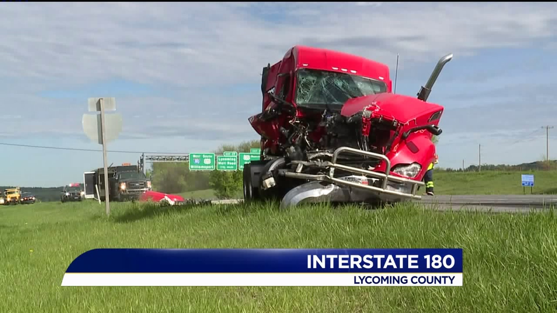 UPDATE: Tractor Trailer Crash on Interstate 180 Cleared