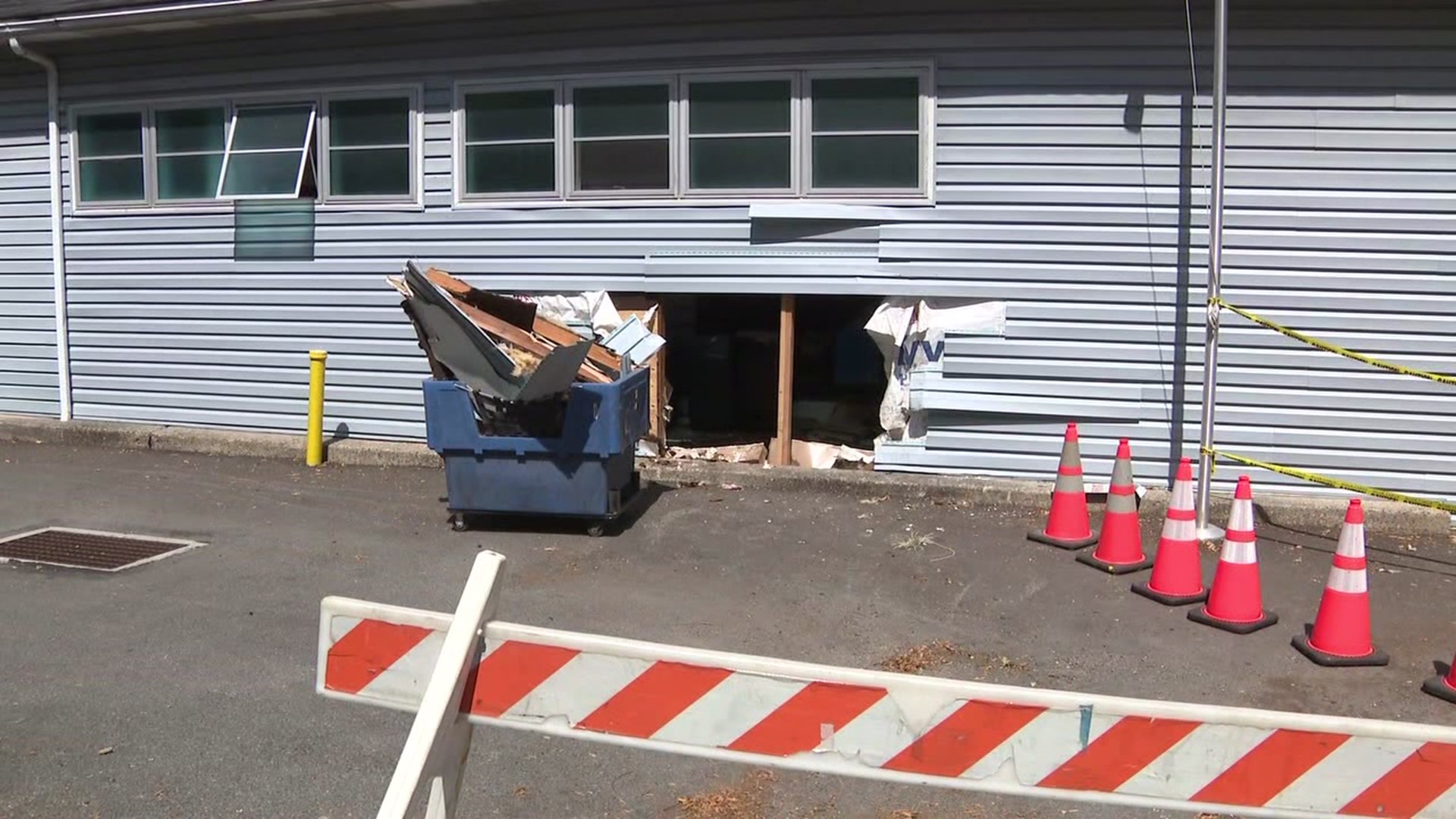 The post office in Delaware Water Gap was damaged by a driver Thursday morning.