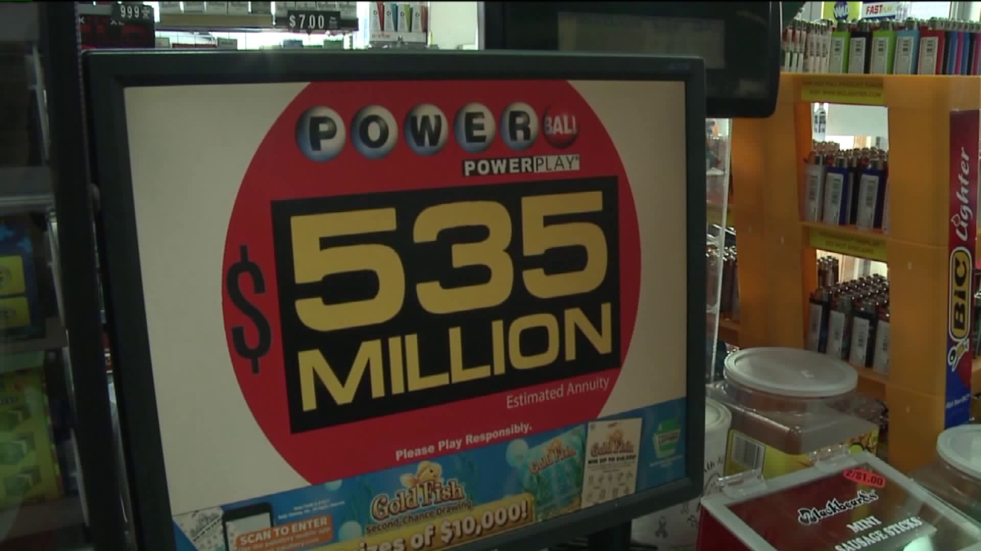 Powerball Jackpot up to $535 million Ahead of Saturday`s Drawing