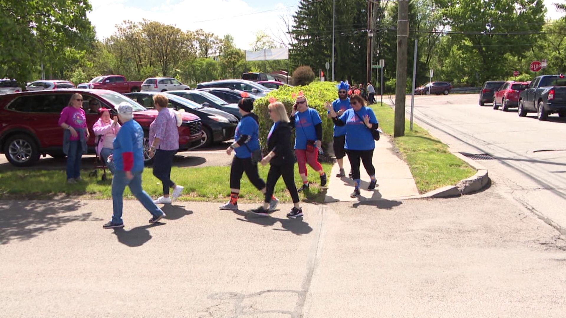 Folks in Luzerne County laced up their shoes for a cancer walk on Saturday.