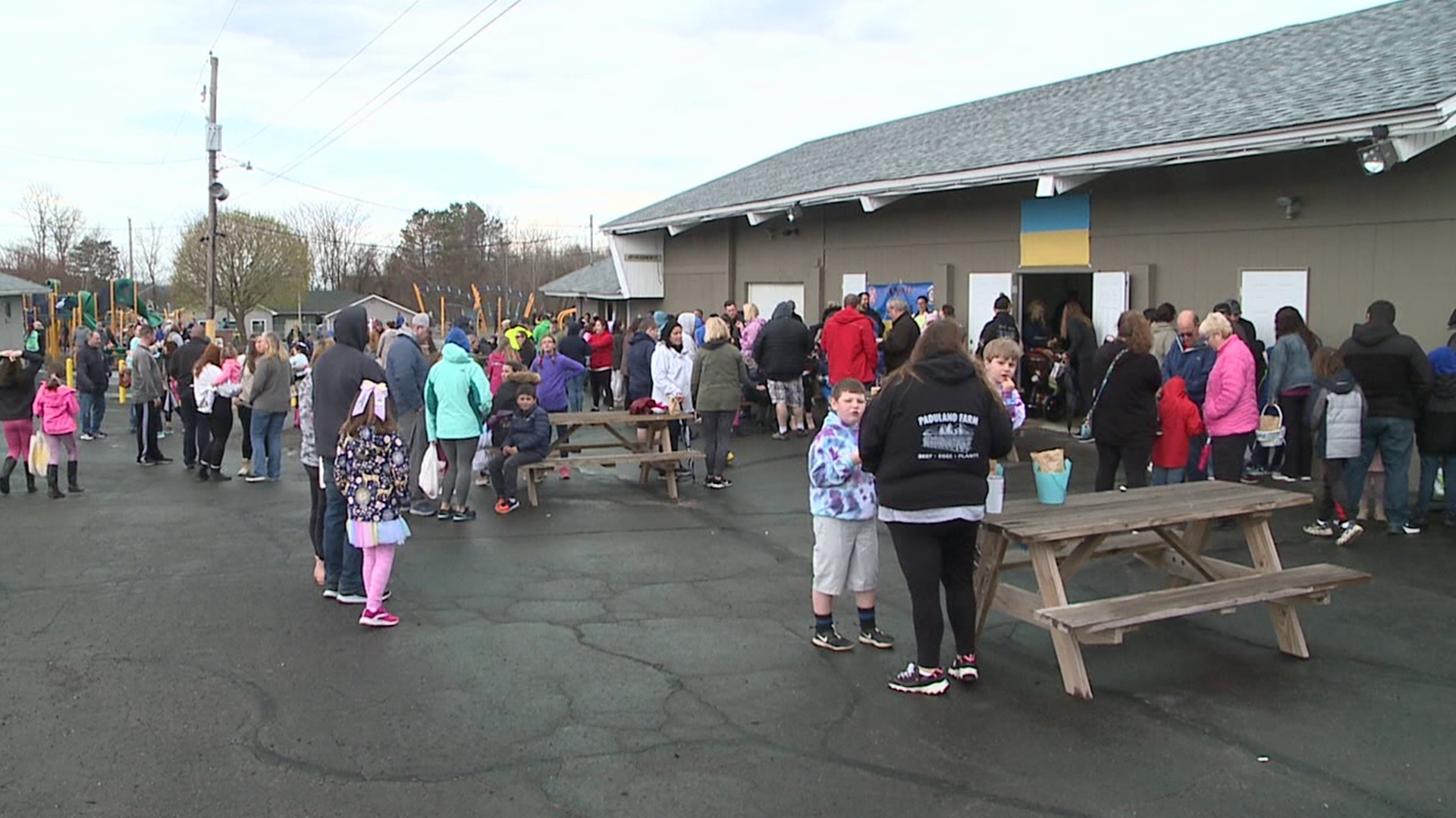 The Dunmore Rotary Club hosted an egg hunt Saturday morning at St. Anthony's Park in Dunmore.