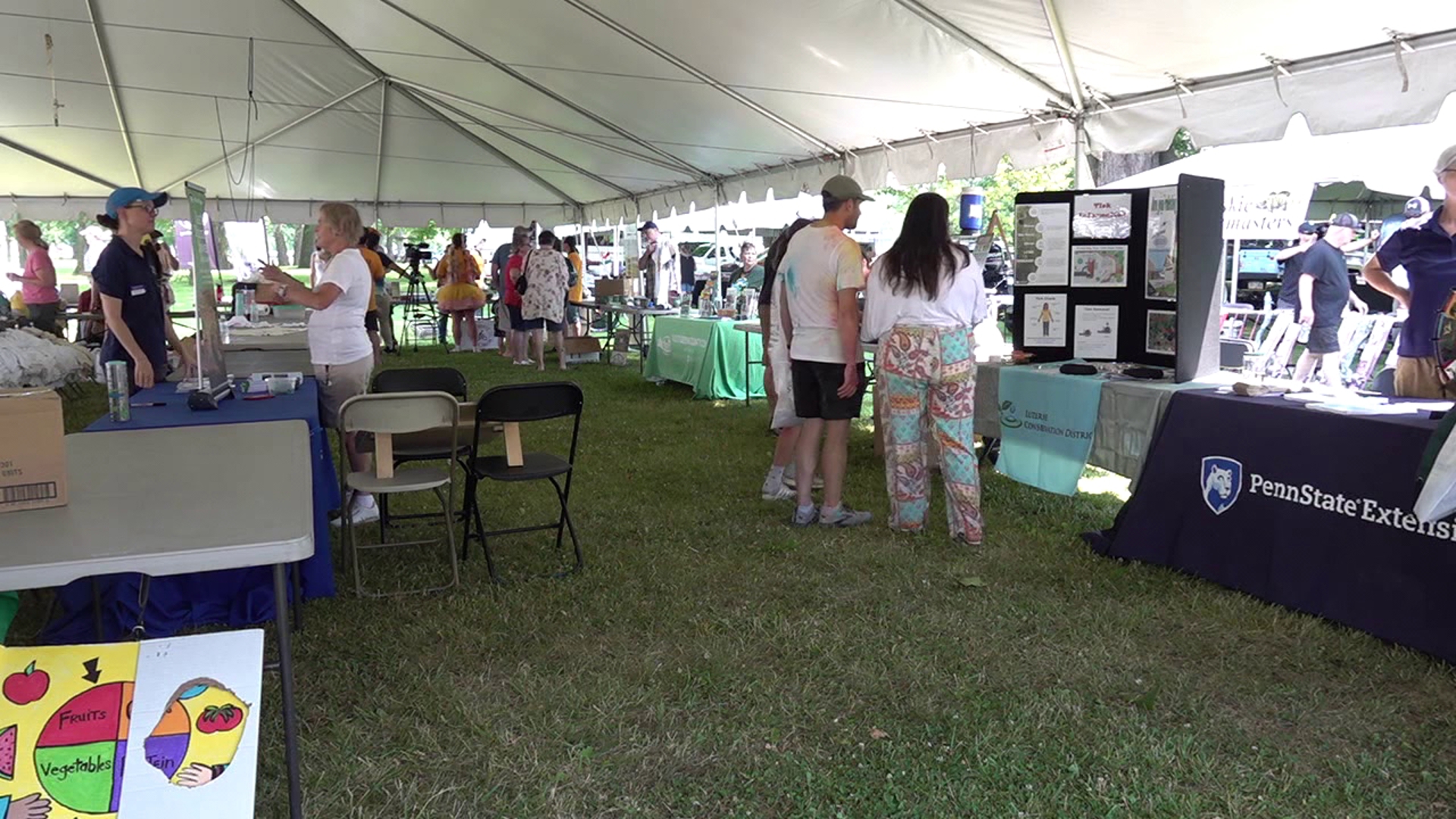 Saturday's heat didn't stop an annual festival from taking over Nesbitt Park in Luzerne County.