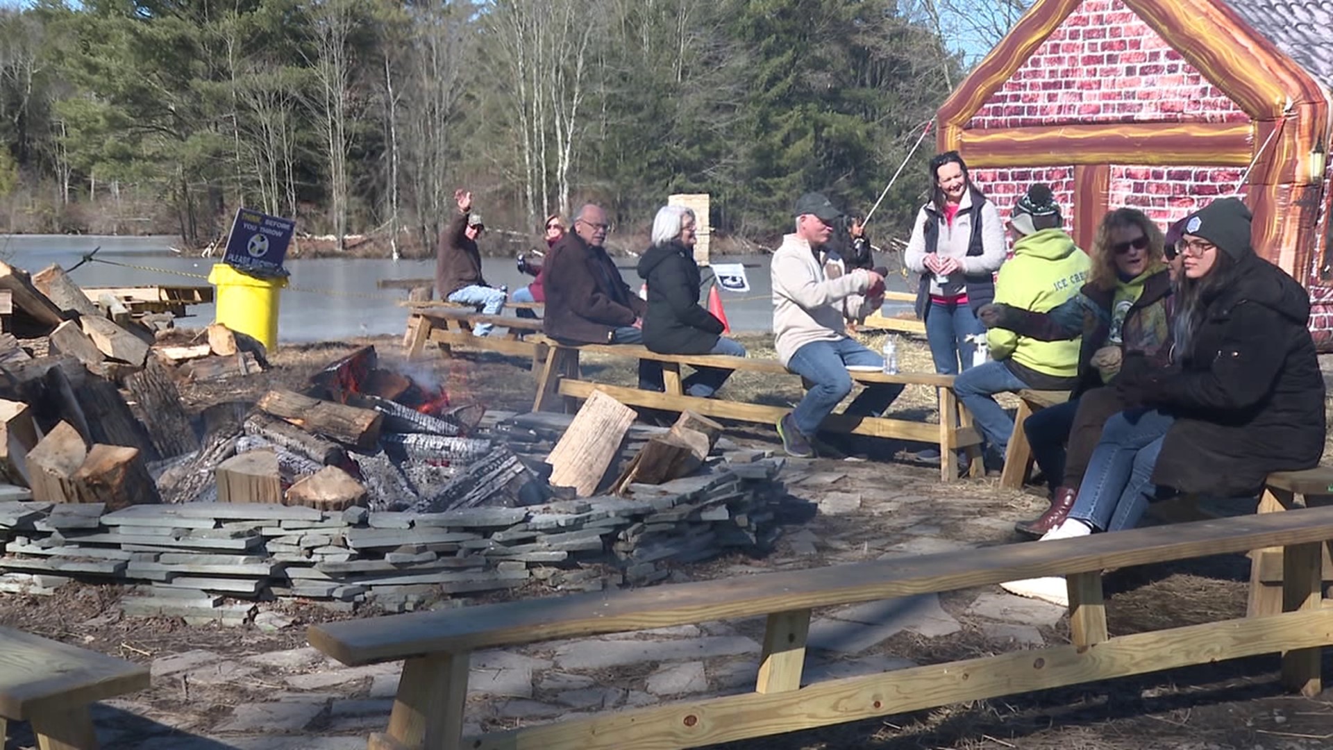 Newswatch 16 stopped by Wally Ice Fest to see the big turnout despite the lack of ice.