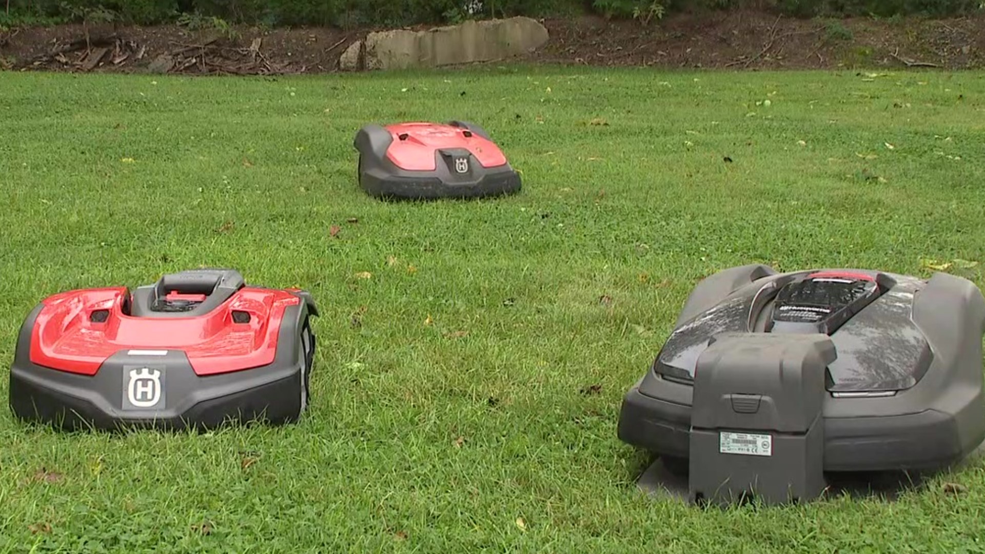 A man from Danville is using robots for lawn care.