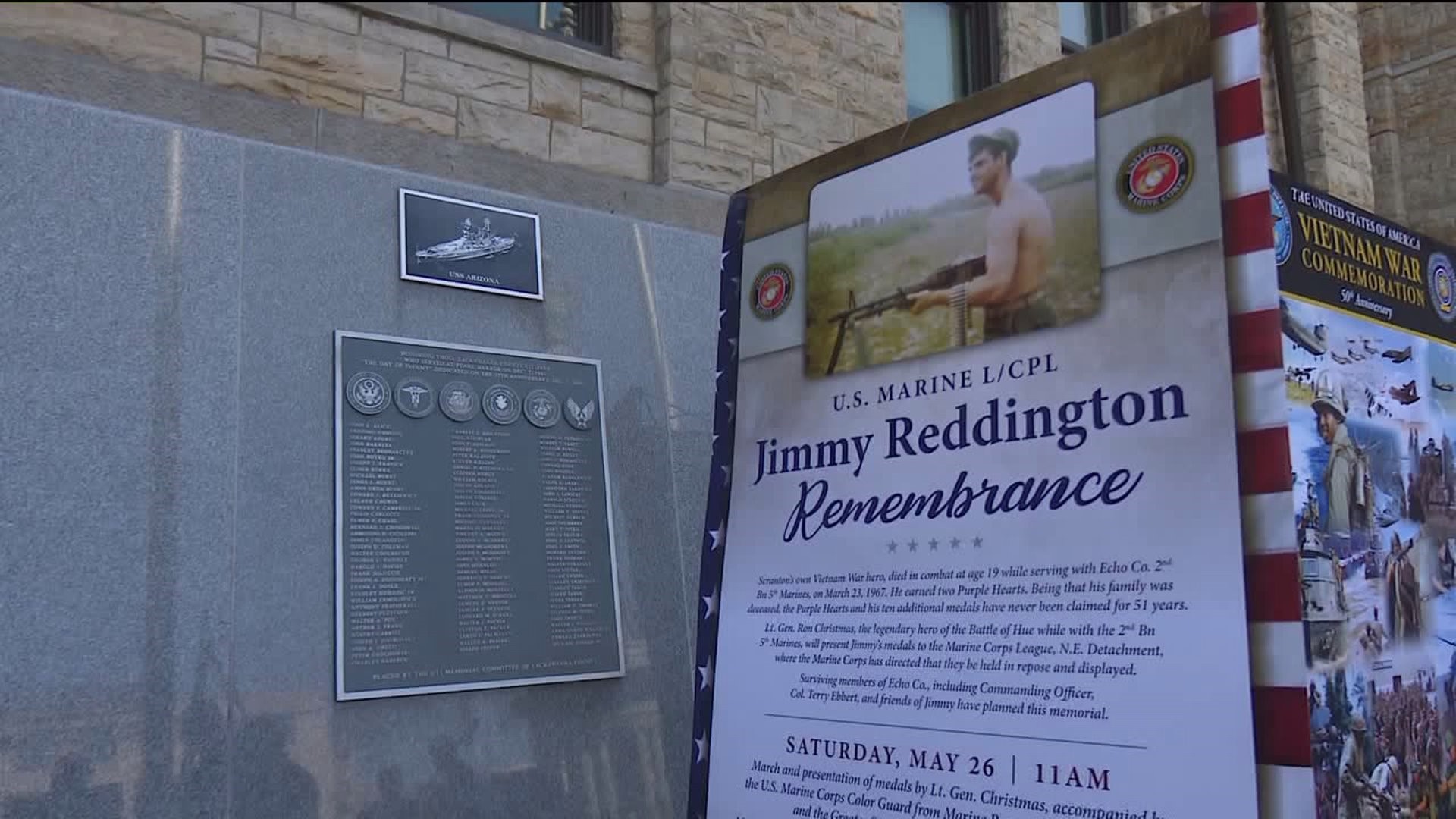Vietnam Veteran Honored on Courthouse Square