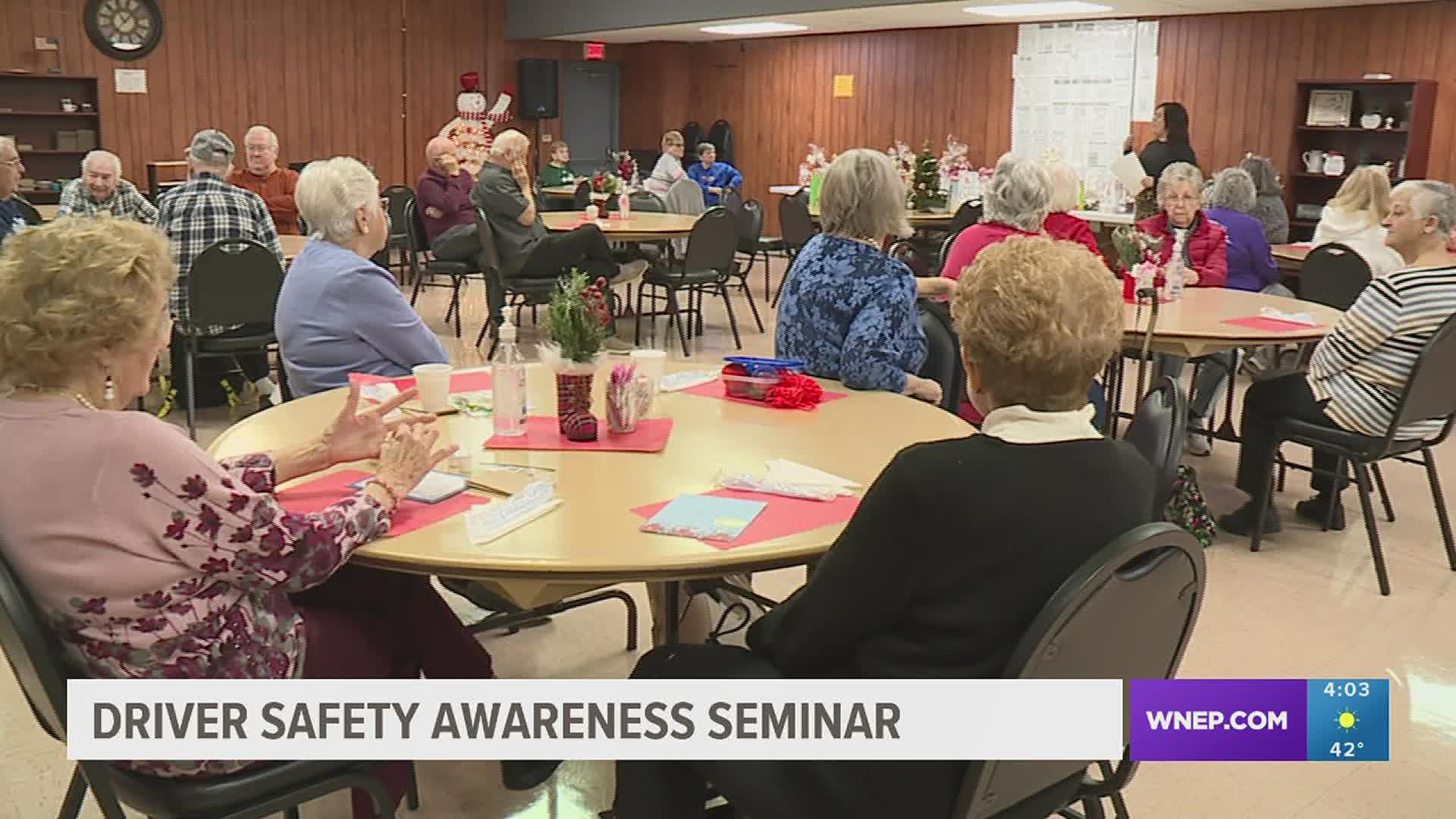 About two dozen seniors took part in the seminar today in Luzerne County.