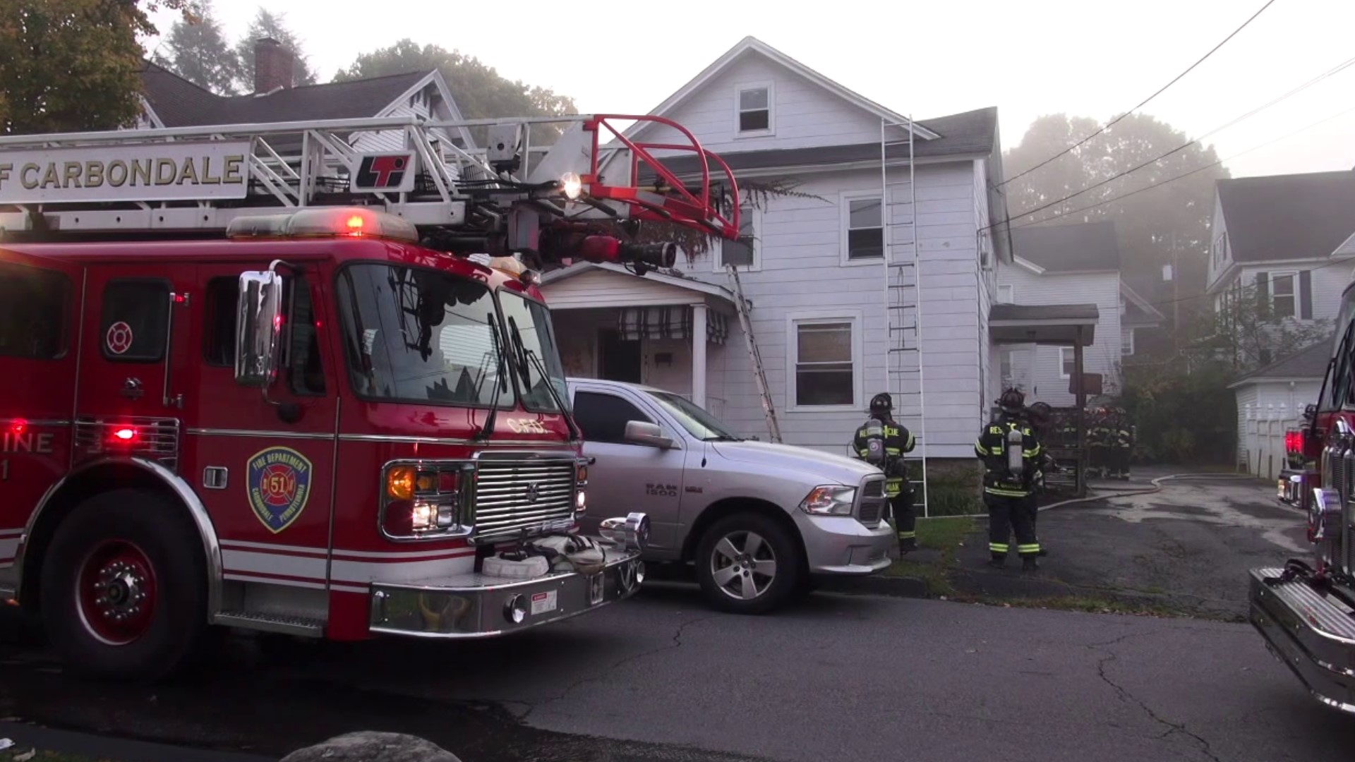 A Lackawanna County home was damaged in fire early Thursday morning.