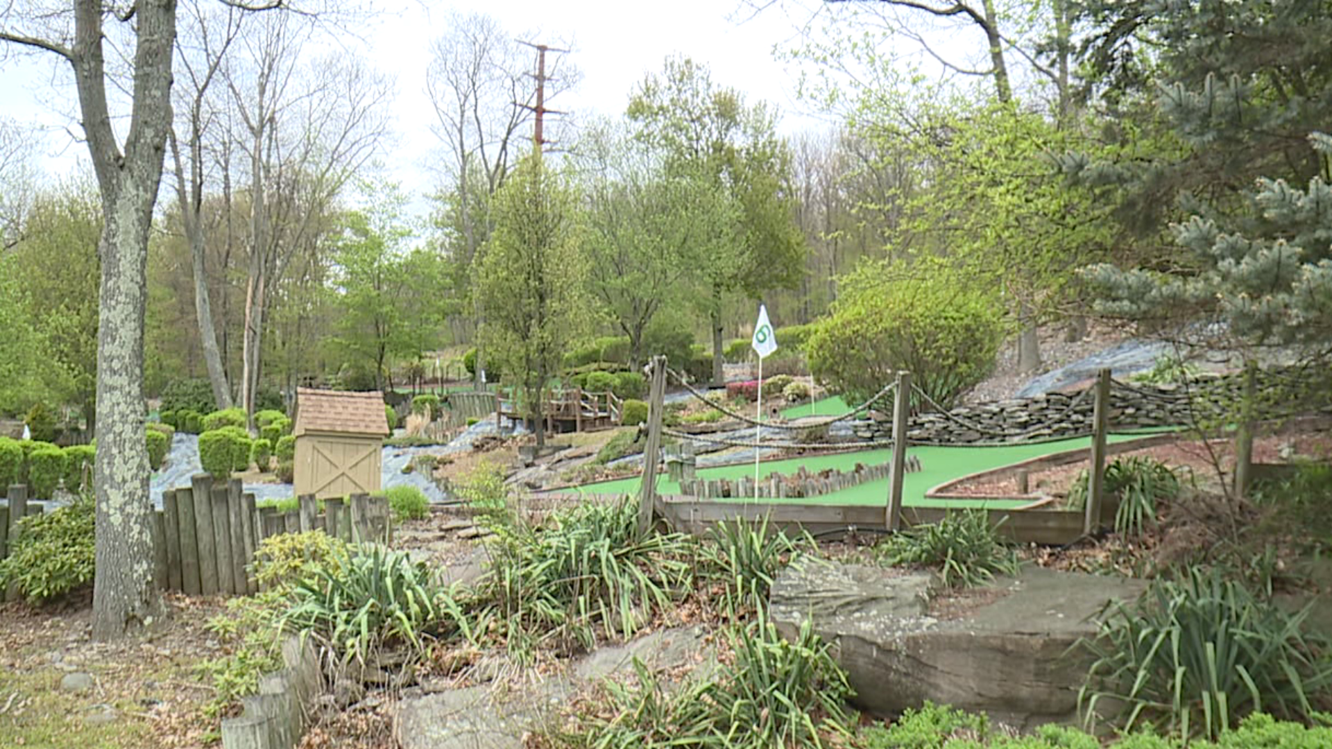 Mini golf open to the public but with some restrictions.