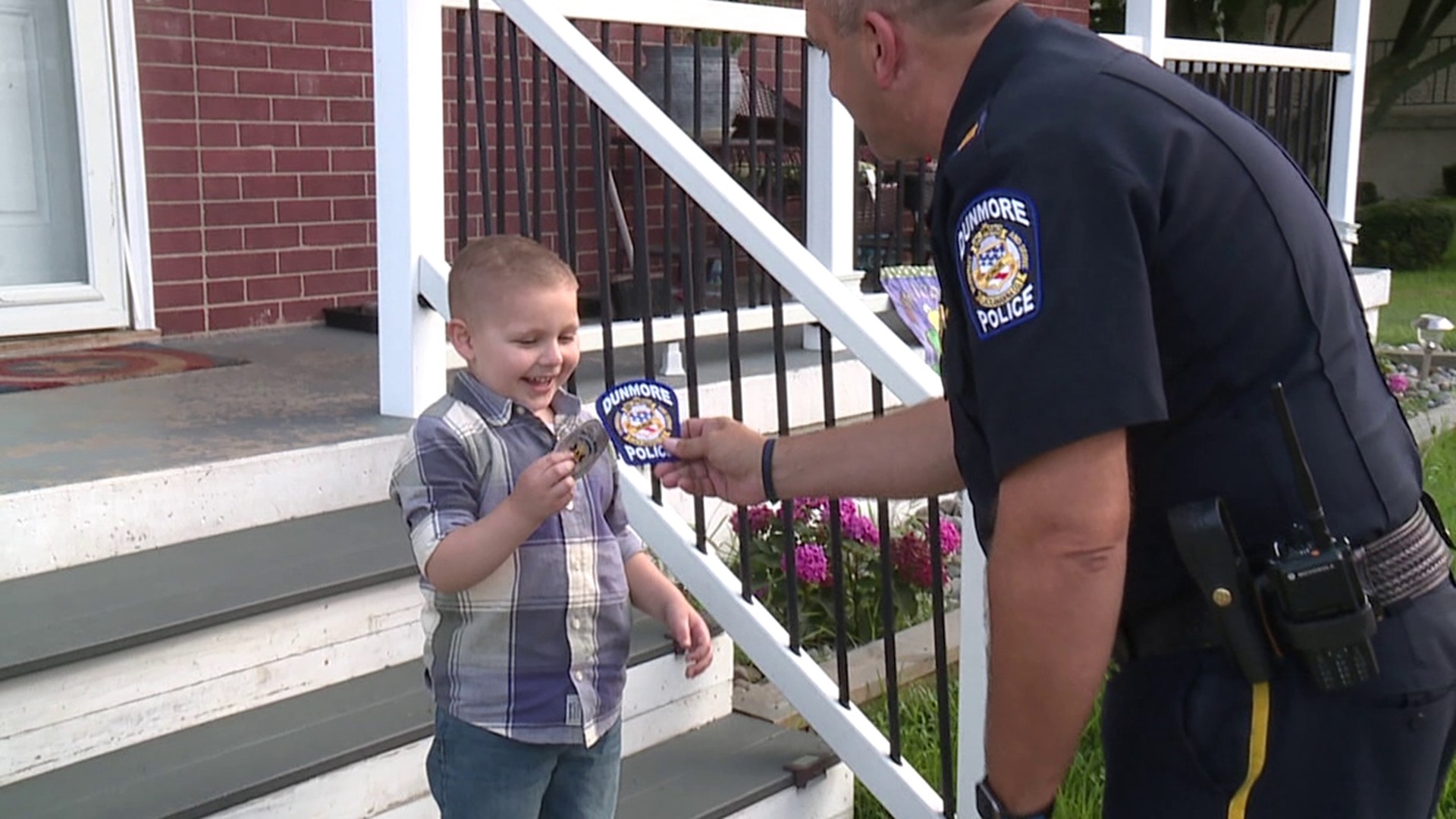 A community in Lackawanna County celebrated David Rivera's cancer-free diagnosis Monday.