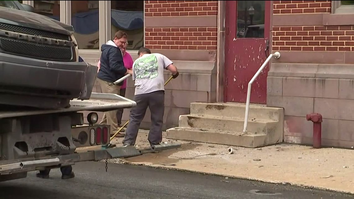 Car Crashes Into Building That Houses Publication in Williamsport