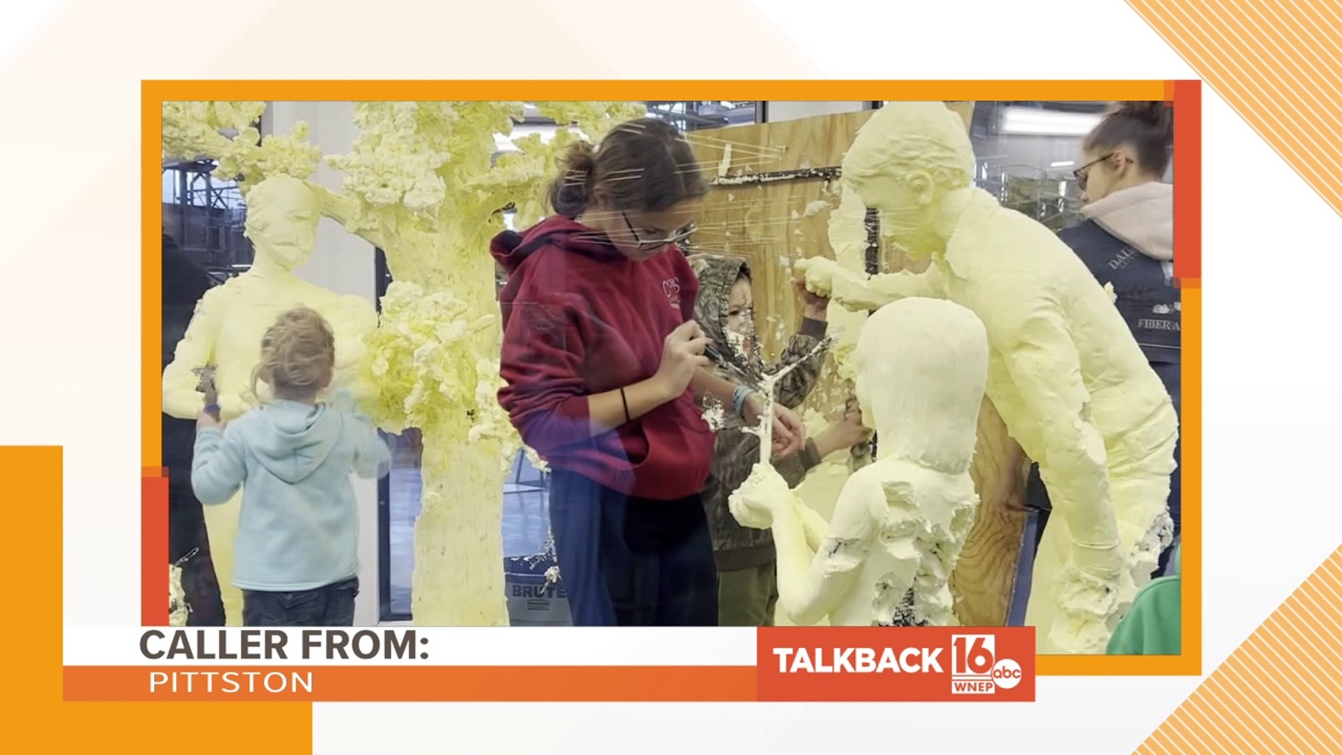 A caller from Pittston has an opinion on what should happen to the annual butter sculpture after the farm show.