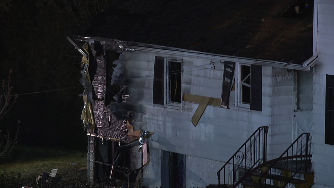 Old home damaged by fire