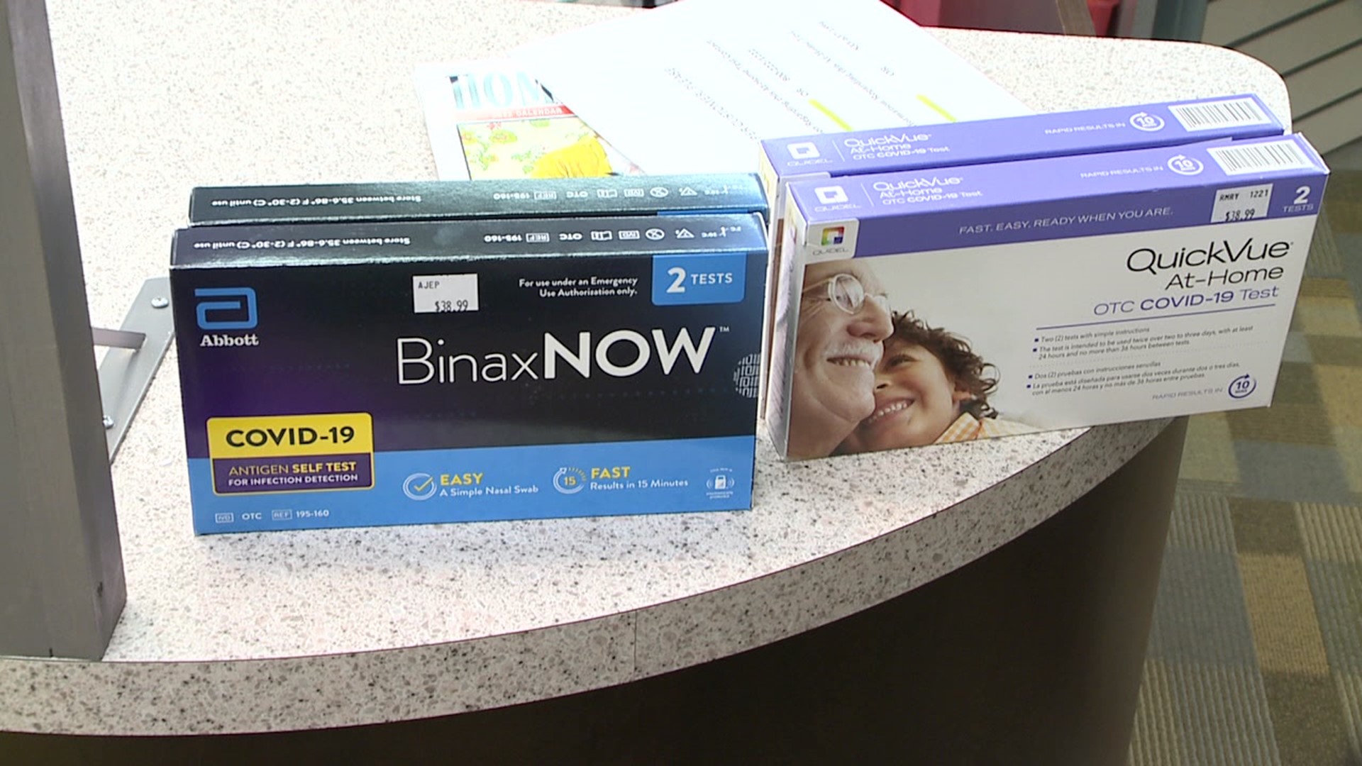 There is an increased demand for at-home, rapid tests ahead of the holidays. Newswatch 16's Amanda Eustice stopped by some local pharmacies to check their supply.