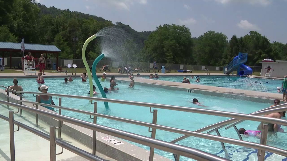 Folks flock to Bloomsburg's Norris E. Rock Memorial Swimming Pool to beat the heat