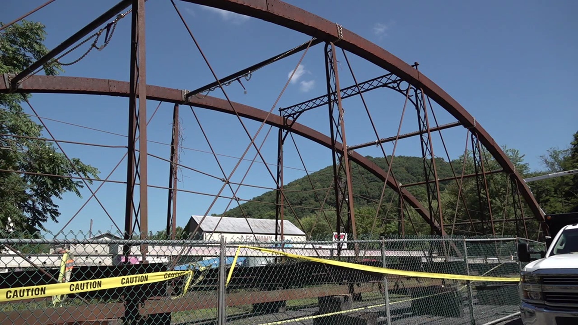 Contractors are currently in the midst of restoring and moving a historic bridge.