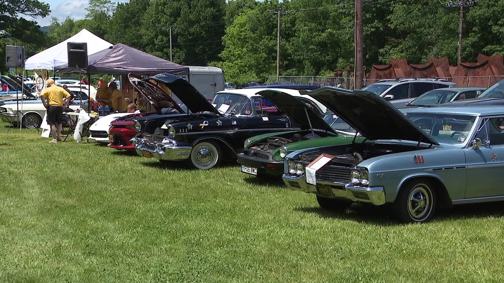 Classic cars filled the grounds at No. 9 Coal Mine and Museum in Lansford on Sunday.