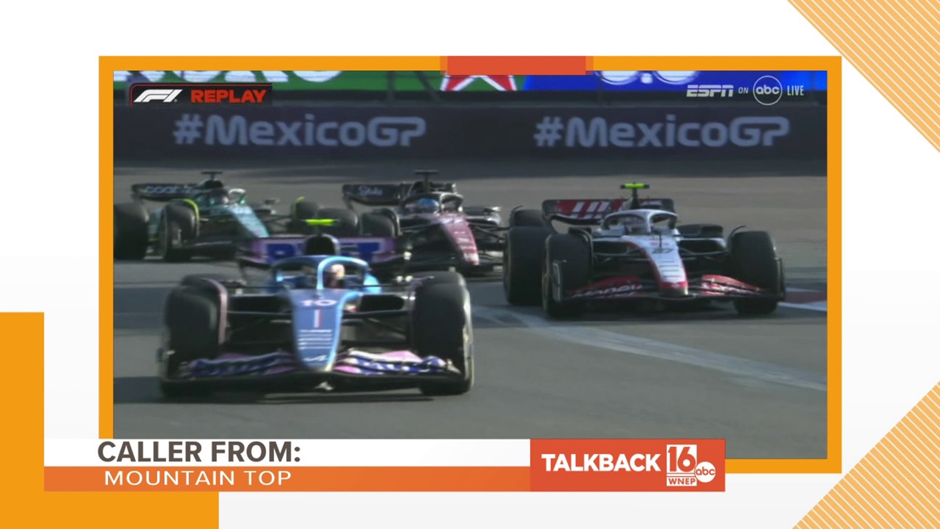 Callers are commenting on Formula 1 racing, football coverage, and gloomy weather in this Talkback 16.