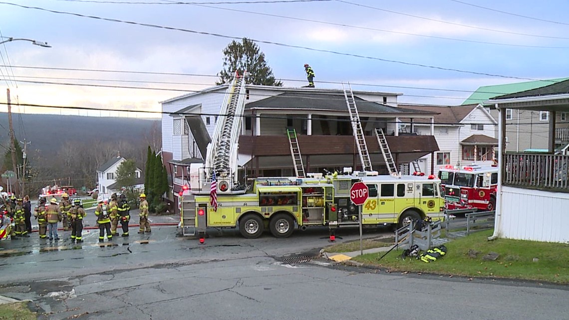 Crews battling apartment fire in Lackawanna County | wnep.com