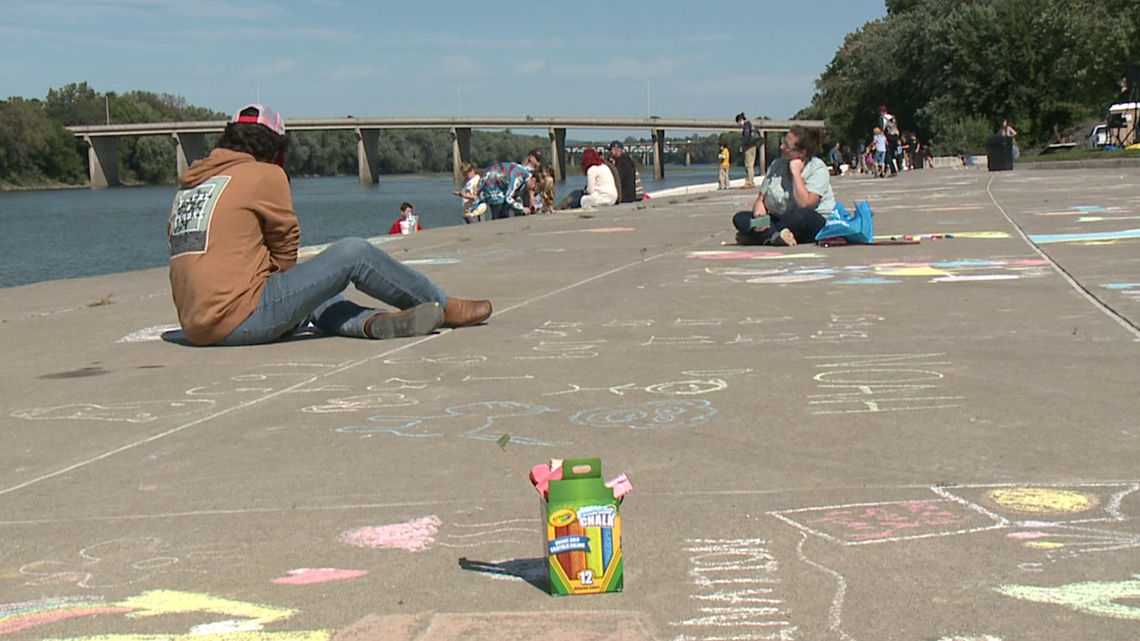 Chalk festival held in WilkesBarre