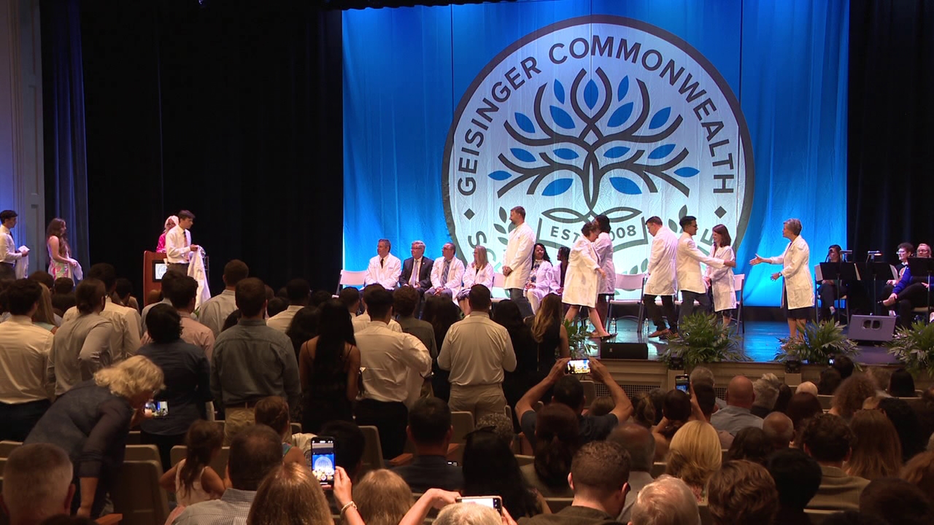 Members of the Geisinger Commonwealth School of Medicine Class of 2028 received their coats on Saturday.