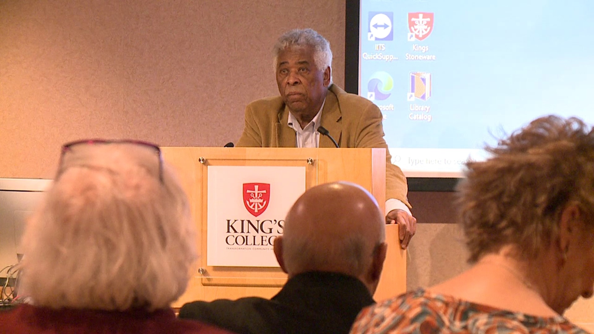 The program was held at the college Sunday afternoon ahead of Martin Luther King Day.