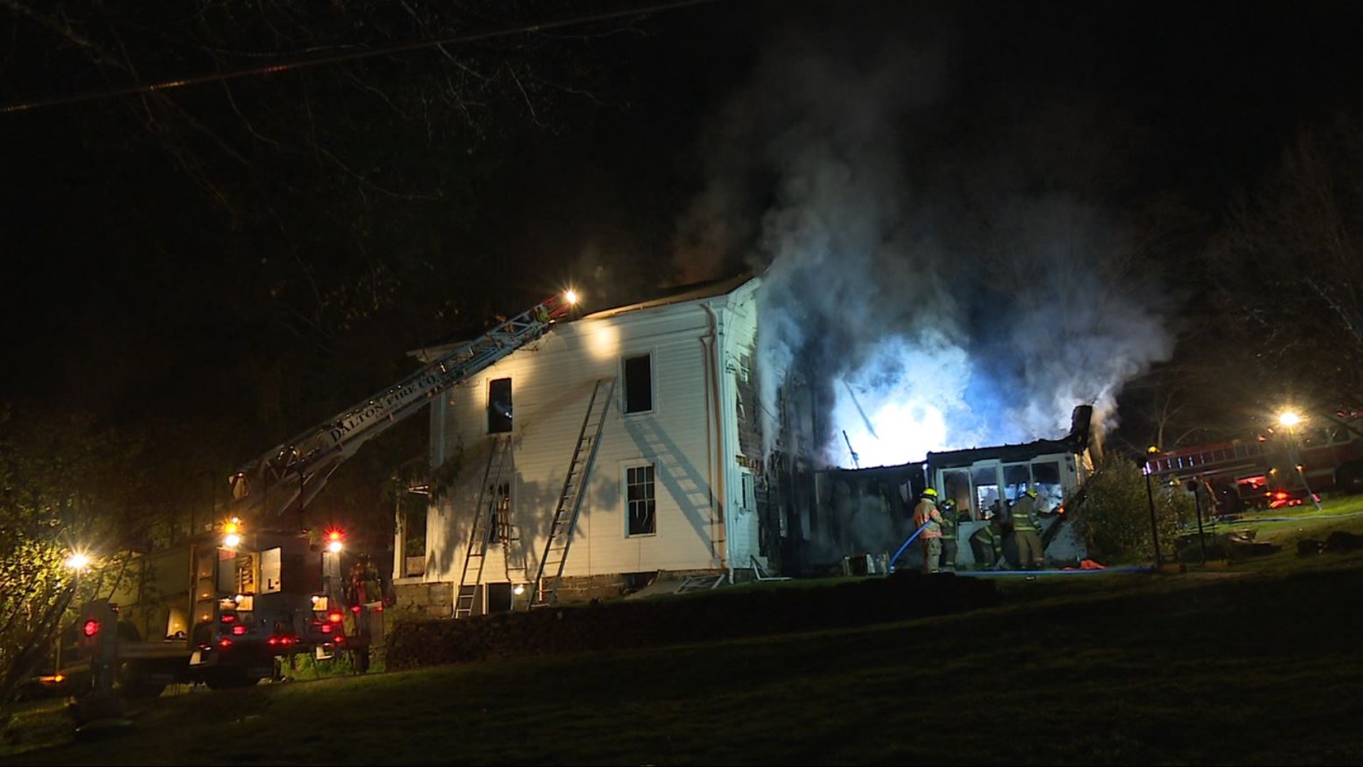 Firefighter taken to hospital after battling flames in Lackawanna ...