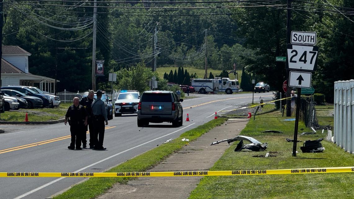 Crash in Lackawanna County shuts down road | wnep.com